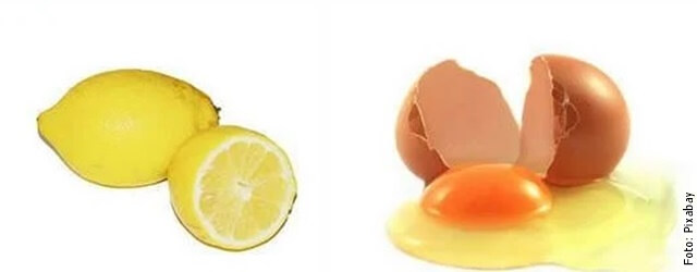 foto de huevo y limón