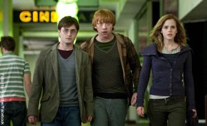 Foto de los tres protagonistas de Harry Potter