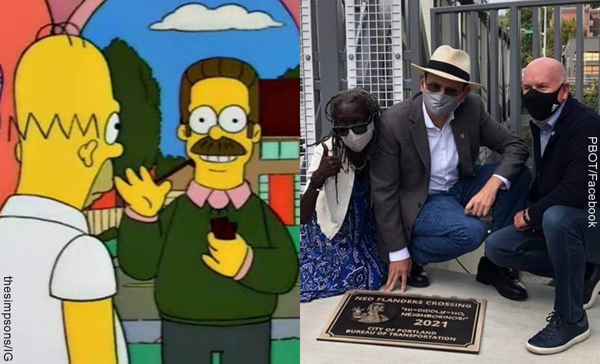 Puente Ned Flanders, de Los Simpson, en Portland: ¿Homenajillo?