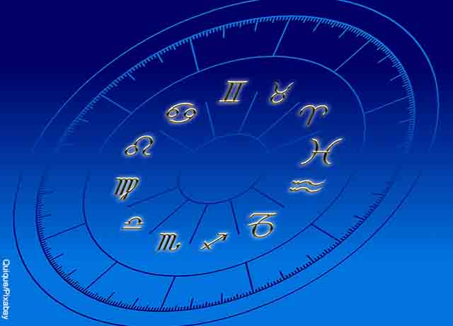 Foto de una ilustración con los 12 signos del Zodiaco