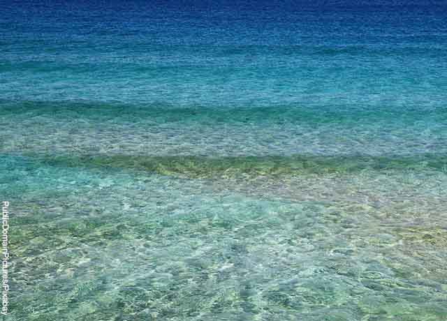 Foto de agua cristalina del océano