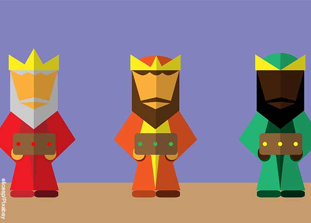 Foto de dibujos de los tres reyes magos