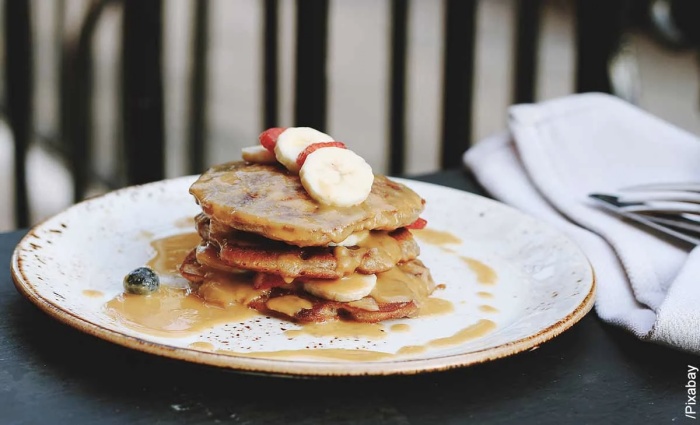 Foto pancakes de avena