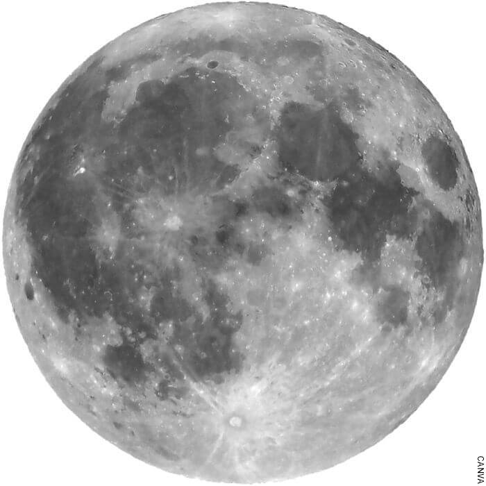Foto en primer plano de la luna