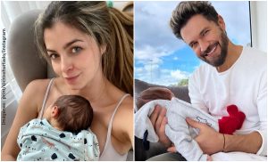 Por primera vez, Cristina Hurtado dejó ver el rostro de su bebé