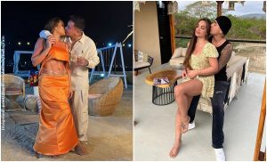 'La Valdiri' y Saruma se fueron a la playa a pasar su pre luna de miel