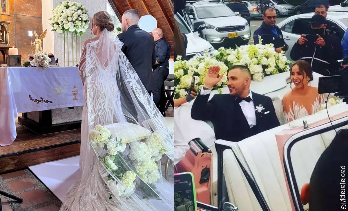 Algunos detalles del matrimonio de Paola Jara y Jessi Uribe