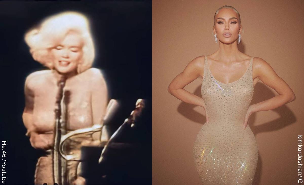 Kim Kardashian dañó el vestido con el que Marilyn Monroe le cantó a Kennedy