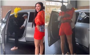Aída Victoria M. sorprendió a su papá al regalarle lujosa camioneta