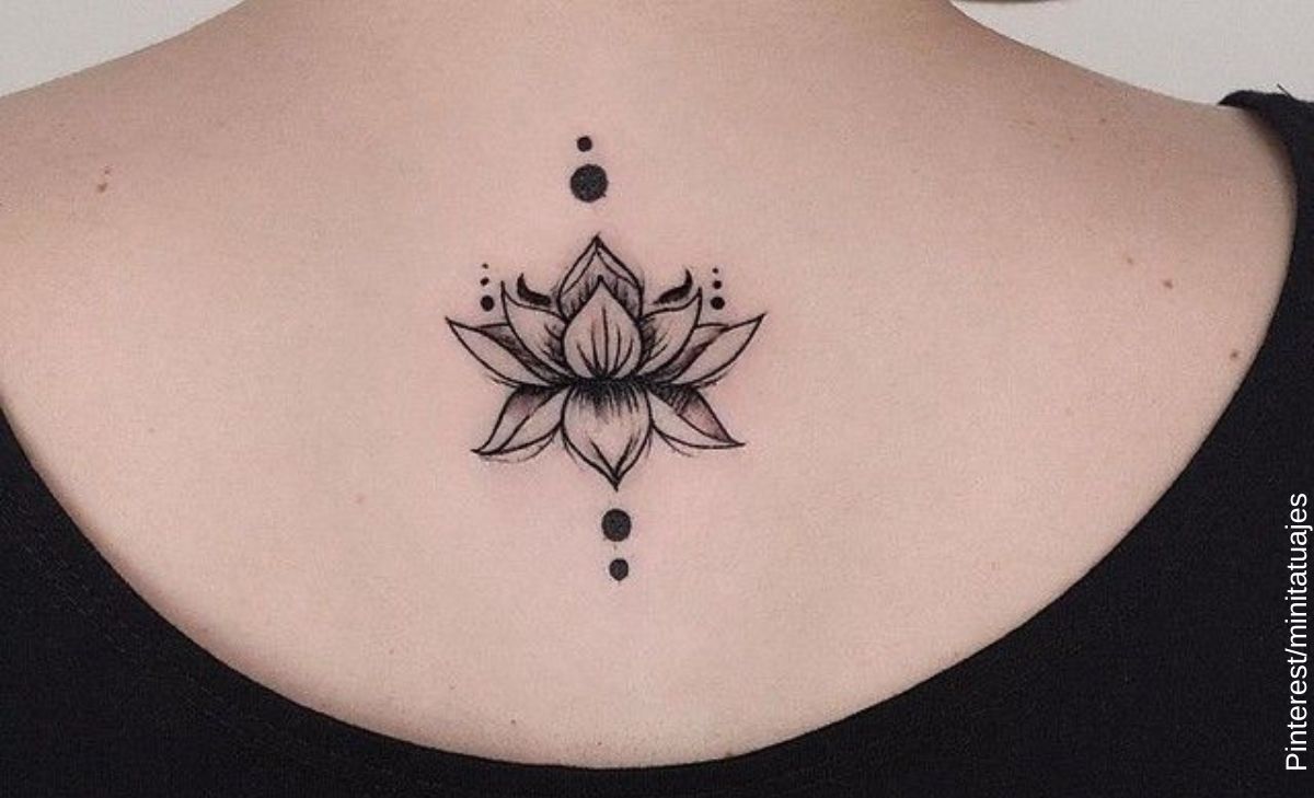 Diseños flor de loto: dibujo para tatuaje que te va a encantar