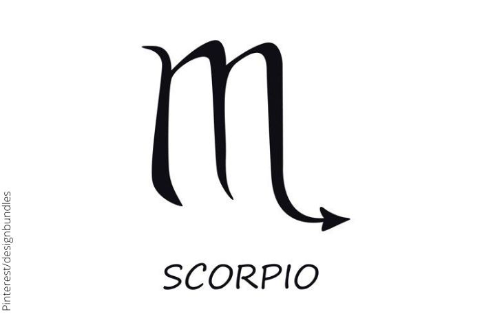 Ilustración del símbolo de Escorpio