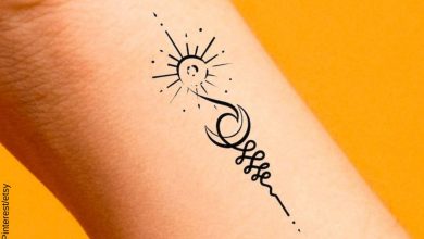 Tatuaje unalome con luna y sol, ¡cargado de simbolismo!