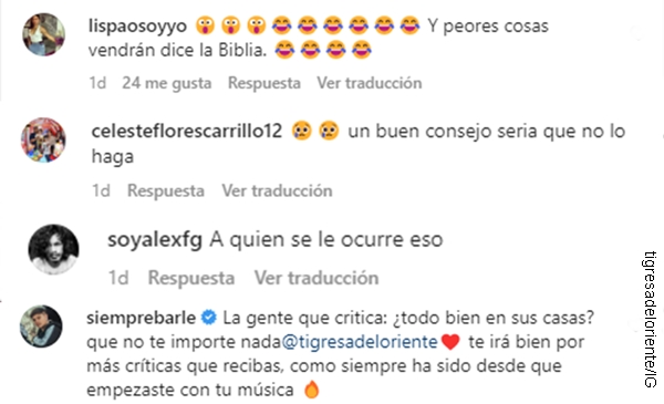Print comentarios de Instagram.