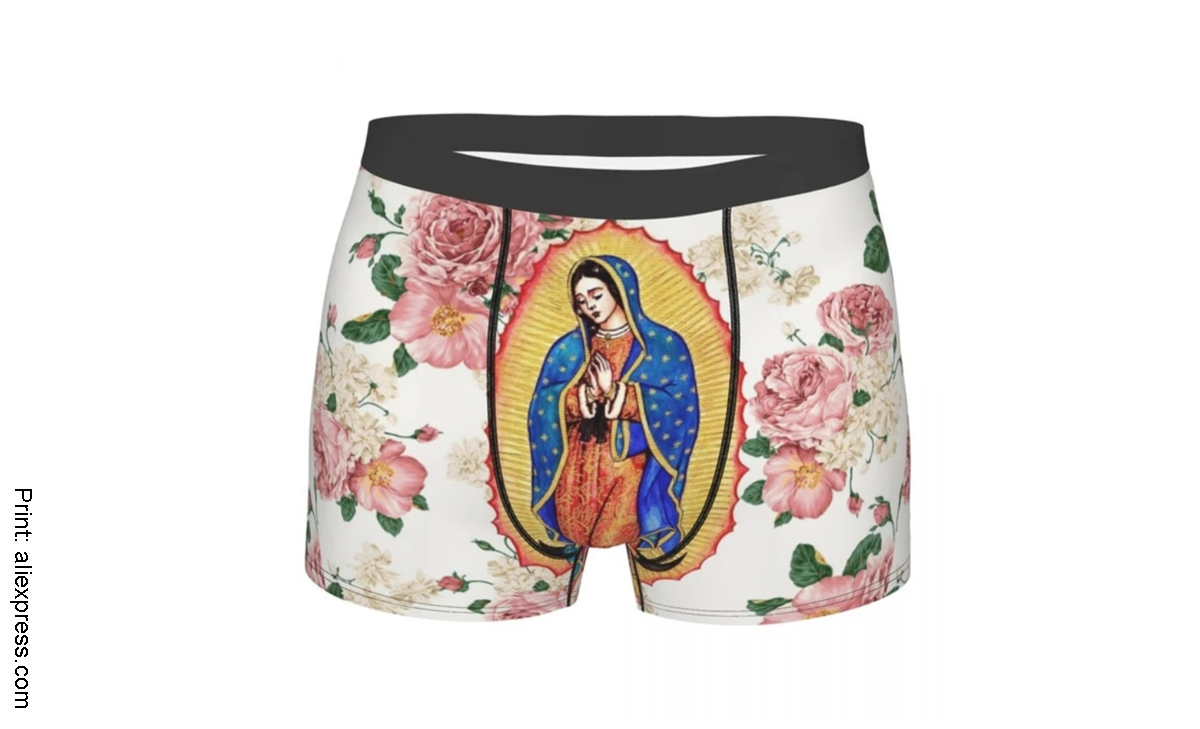 Empresa vende calzoncillo de la Virgen de Guadalupe, ¡increíble!