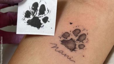 Tatuajes de huellas de perro, ¡una marca de amor en tu piel!