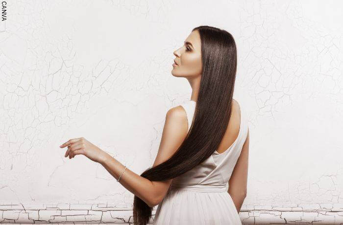 Foto de una mujer con cabello largo