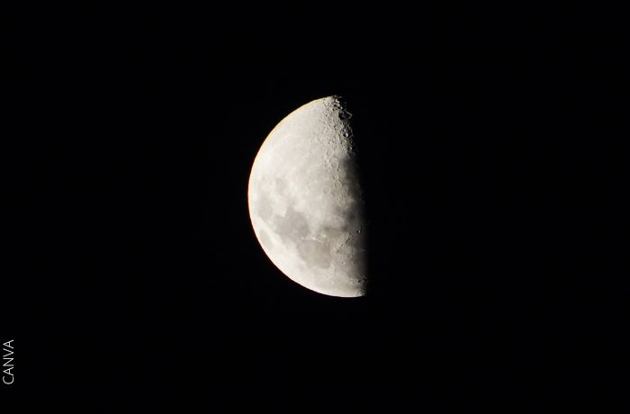 Foto de la Luna menguante