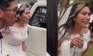 Novia pilló a su prometido siendo infiel minutos antes de la boda y quedó en video