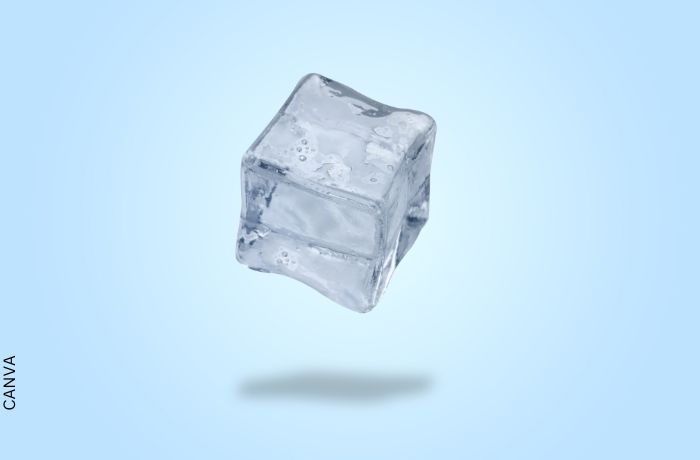 Foto de un cubo de hielo