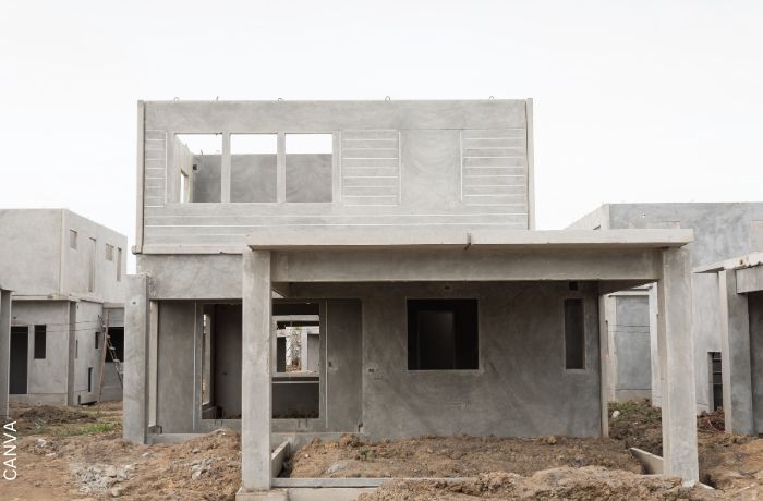 Foto de una casa en construcción