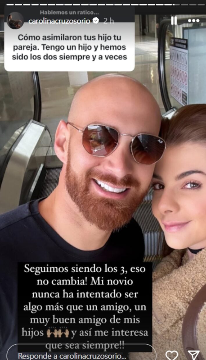 Carolina Cruz habló del papel de su novio en su familia