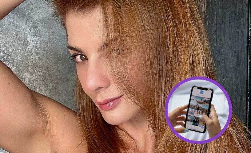 Así guarda a Carolina Cruz en el celular