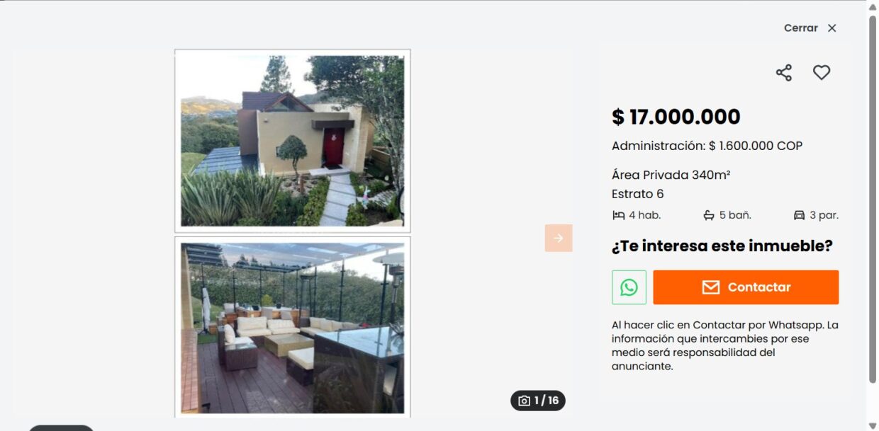 cuánto vale el arriendo casa de Mauricio Leal 2
