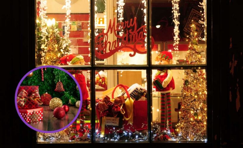 Decoracion de ventanas para navidad
