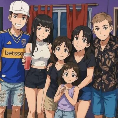 Familia convirtió su foto al estilo anime en ChatGPT y apareció niña fantasma