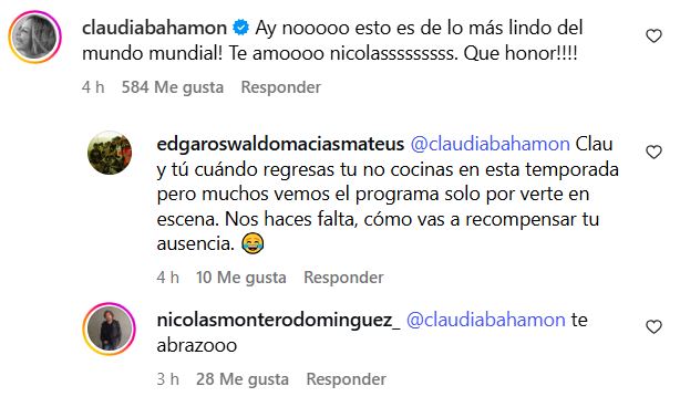despedida de Nicolás Montero