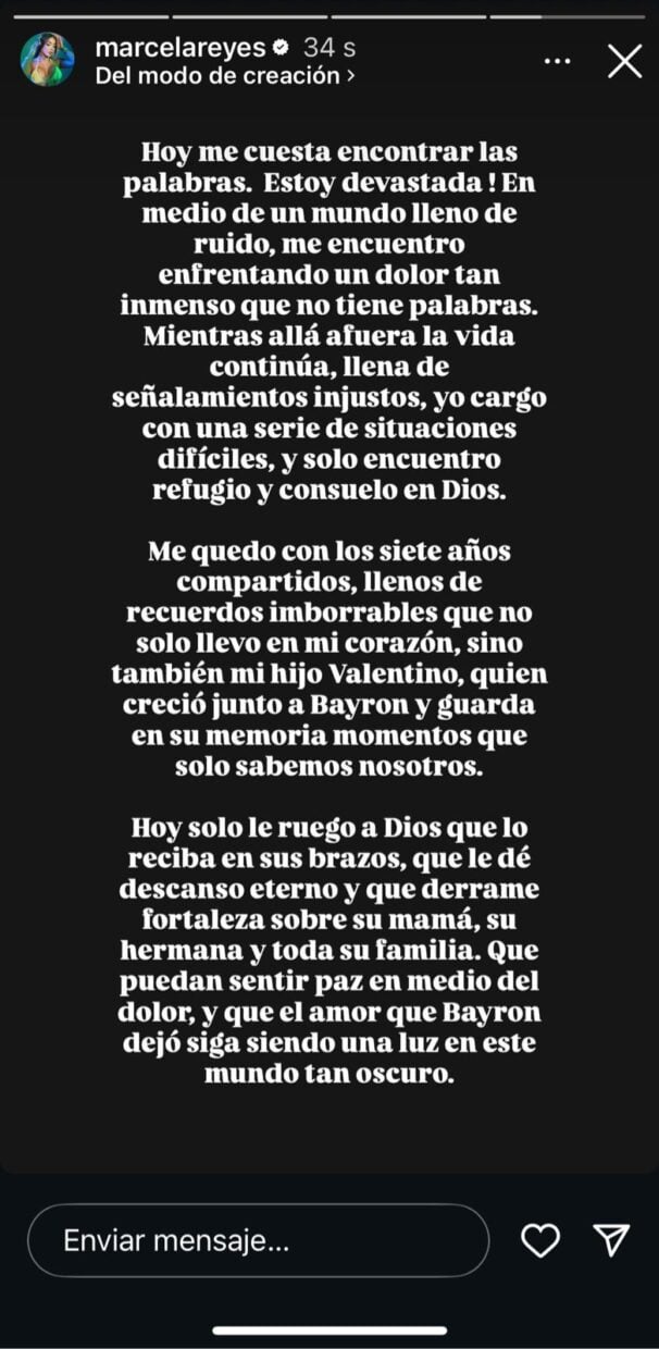 palabras de Marcela Reyes por la muerte de B King