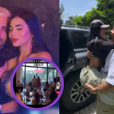 Altafulla presentó a Karina García a su familia en Barranquilla