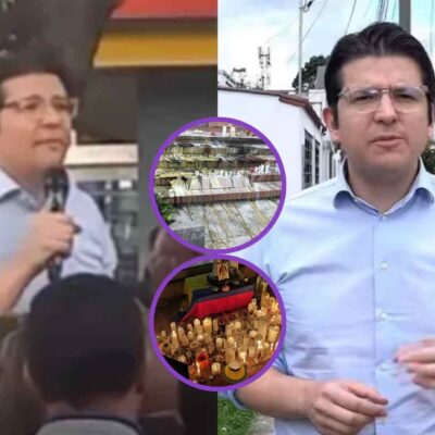 se incendio el altar de Miguel Uribe frente a la Fundación Santa Fe