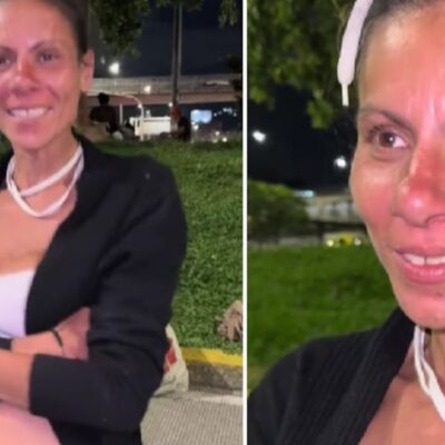 Así lucía antes Karina exmodelo de Stock Models que terminó viviendo en la calle