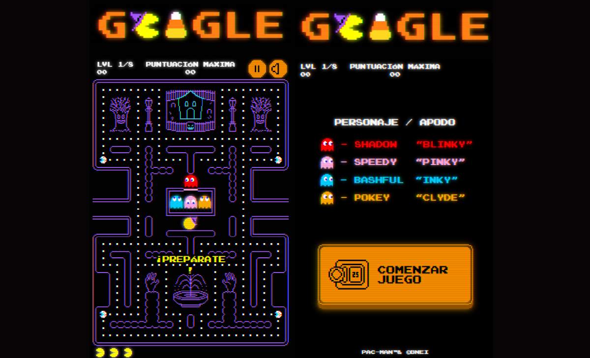 Pacman en Google