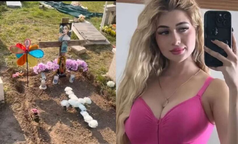 Así se ve la tumba destruida de la influencer Valeria Márquez