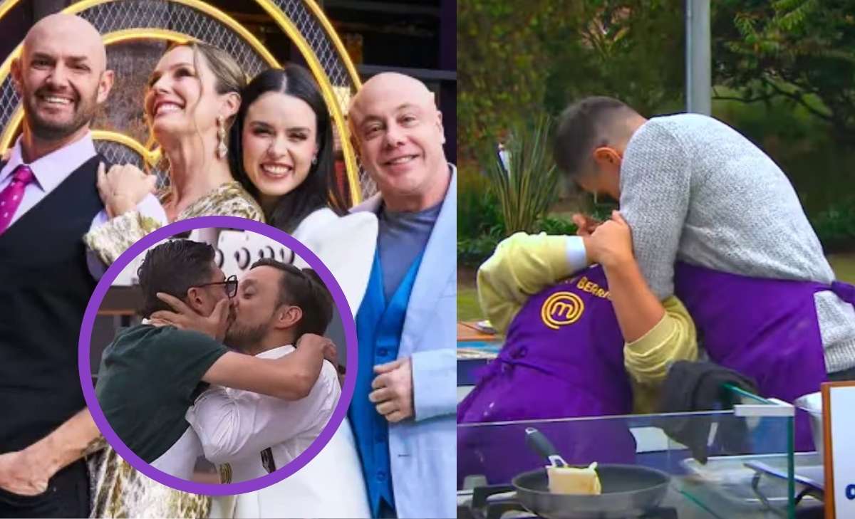 besos entre los participantes de 'Masterchef Colombia'