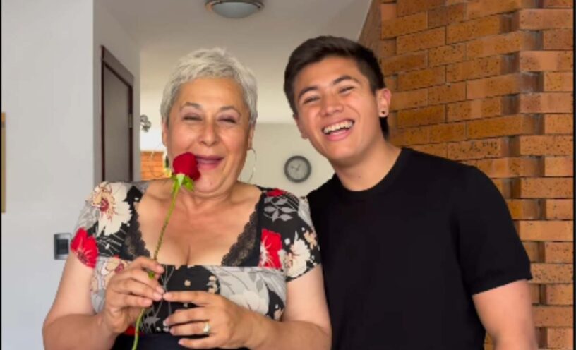 Broma con pescado de Jim Velásquez a Alina Lozano