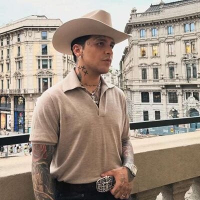 Christian Nodal explica porque no compartió fotos con su hija