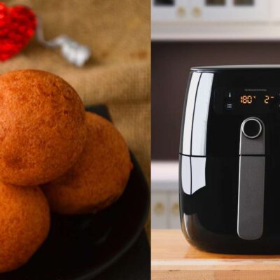cómo hacer buñuelos en la freidora de aire para Navidad