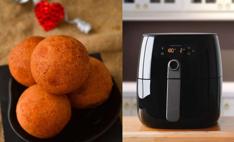 cómo hacer buñuelos en la freidora de aire para Navidad