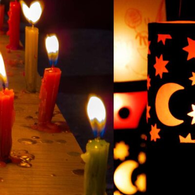 cómo hacer faroles en casa para el día de velitas