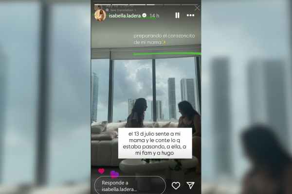 Isabella Ladera le dijo a su familia que se filtraría su video con Beéle