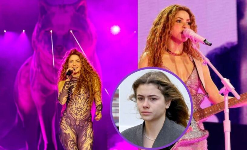 ¿Cuál fue el mensaje de Shakira para Clara Chía en su concierto en Brasil?