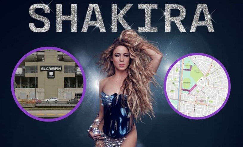 ¿Cuáles serán los cierres viales por el concierto de Shakira en Bogotá?