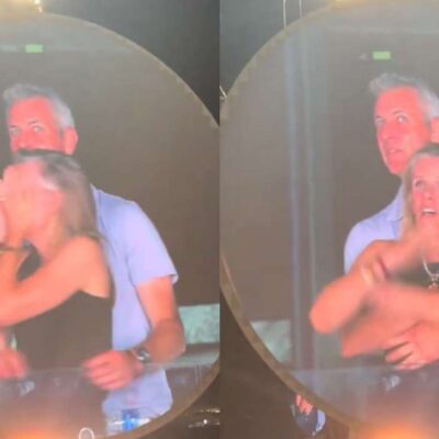 pareja amantes concierto de Coldplay