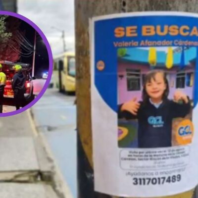 ¿De quién es el cuerpo hallado en la búsqueda de la niña desaparecida en Cajicá?