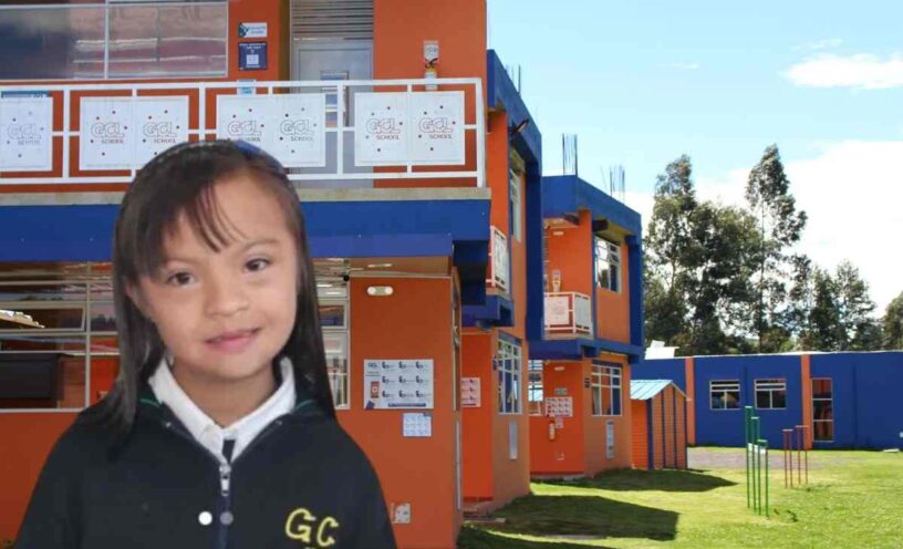 anuncio del colegio donde estudiaba Valeria Afanado