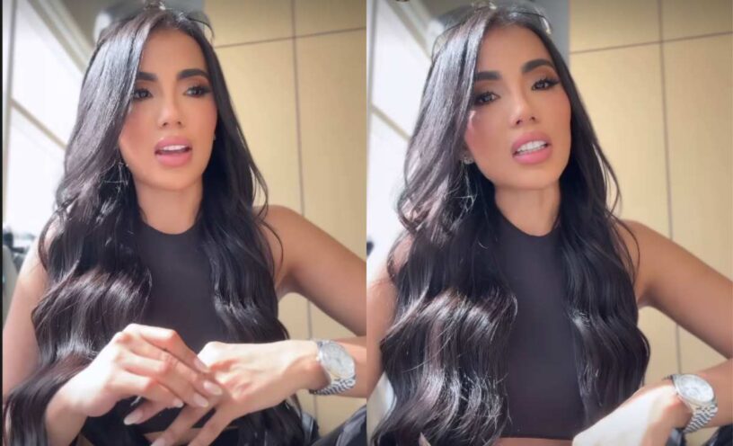 Reacción de Karina García a la pelea de Altafulla
