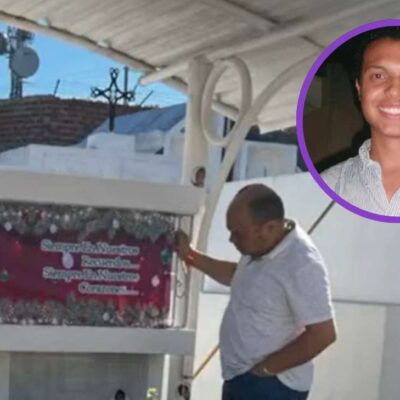 detalle en la tumba de Luis Andrés Colmenares